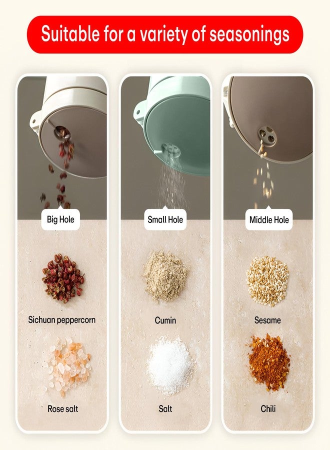 PRIME PICK مجموعة علب ماسالا برايم بيك، علبة توابل ذات قسمين مع غطاء وملعقة ومقبض، منظم توابل محكم الإغلاق | حاوية تخزين للمطبخ للتوابل والملح والسكر والمخللات، تتضمن عبوتين سعة 300 مل - Image 5